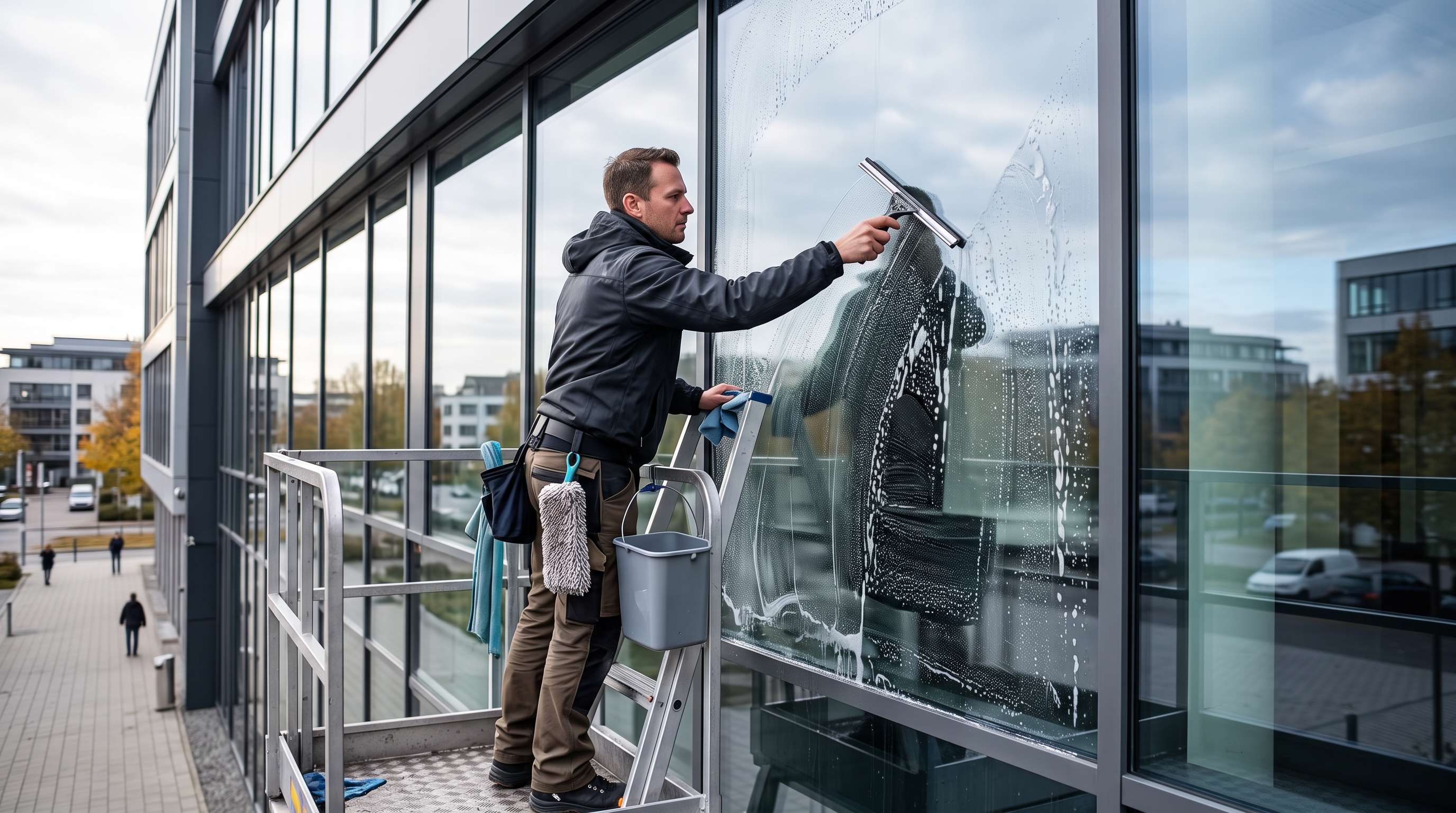 Streifenfreie Glasreinigung und Fensterreinigung Gewerbe in Remscheid